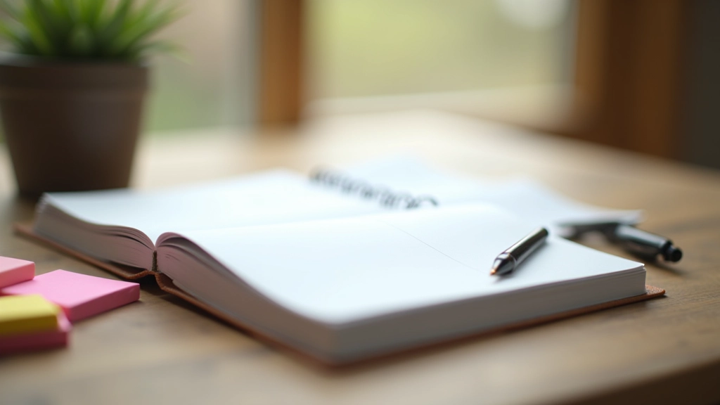 Osobní plánovací deník s poznámkami a barevnými značkami